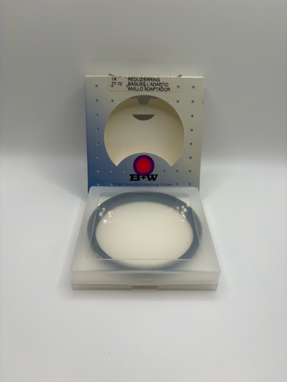 B+W 77mm to 72mm Step Down Adapter Ring 77-72 Made in Germany w/ Box